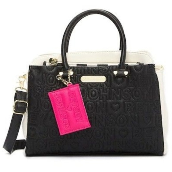 Betsey Johnson Handbags - Betsey Johnson TRIPLE ENTRY SATCHEL